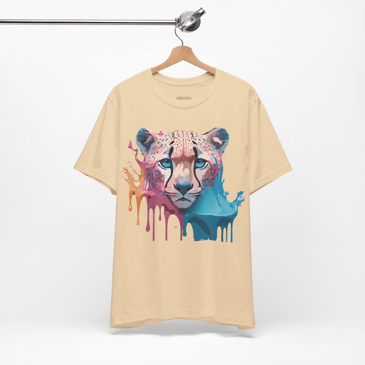 Cheetah Graphic Tee Unisex Jersey Short Sleeve Vintage Inspired Artwork Adelpha