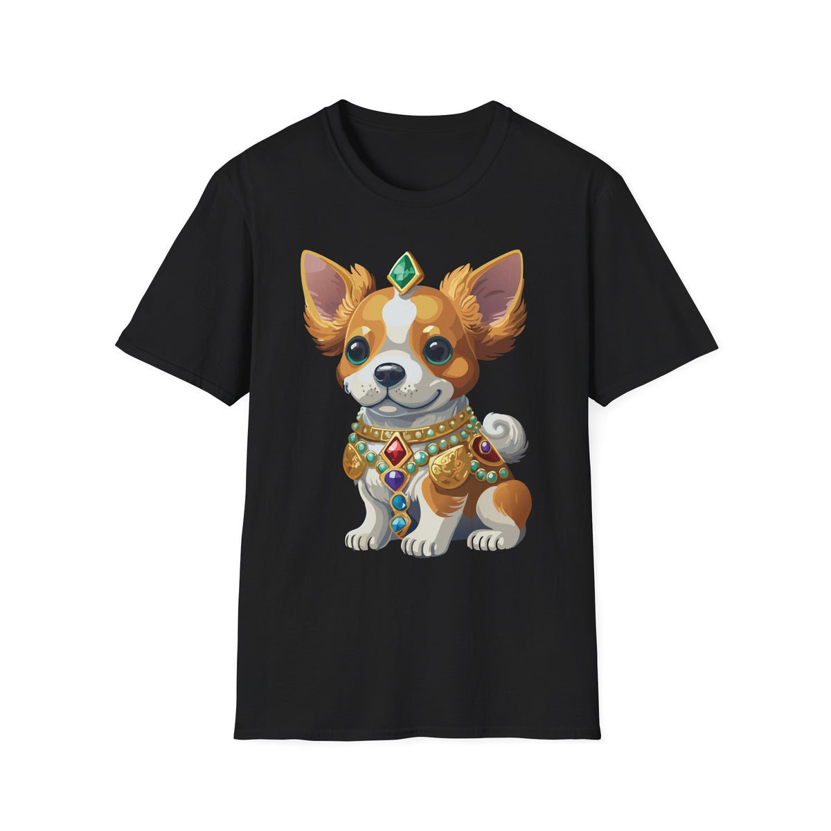 Corgi Prince T-Shirt — Cute Royal Dog Graphic Design Unisex 100 Cotton Gildan T-Shirt