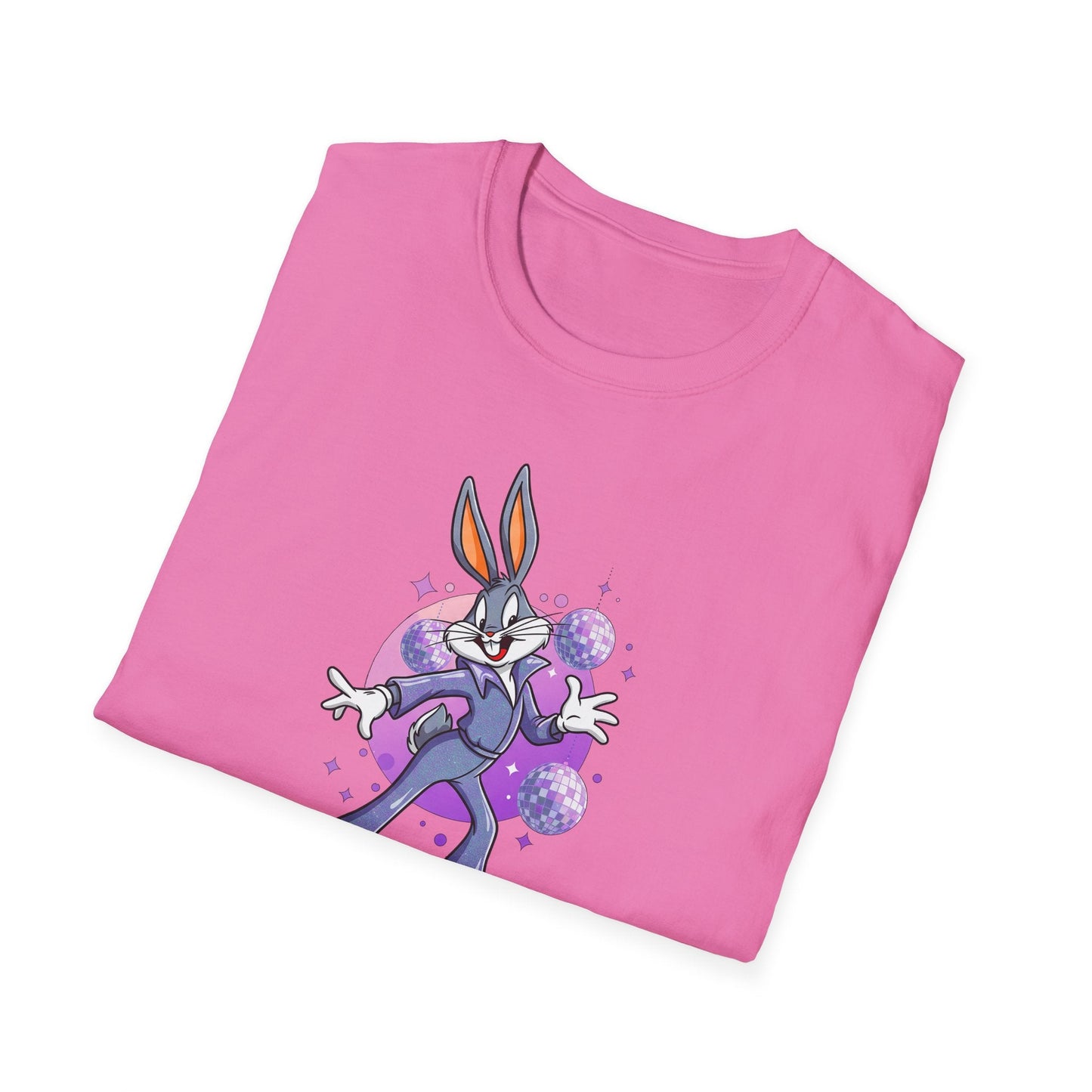 Bugs Bunny Unisex T Shirt Cartoon Animation Tee Gildan Softstyle 64000 Cotton Tee