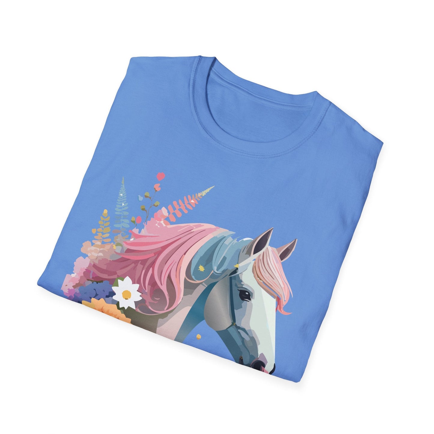 Horse Shirt Unisex Gildan Softstyle 64000 Cotton Tee With Animals