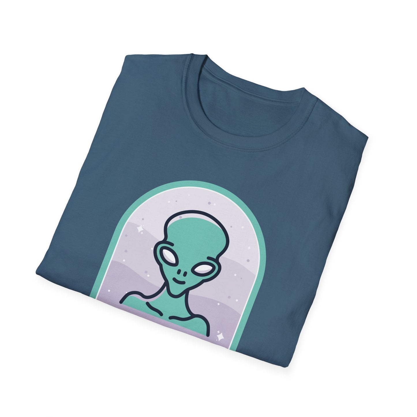 Alien Graphic TShirt  Take Me to Your Leader Retro Space Tee