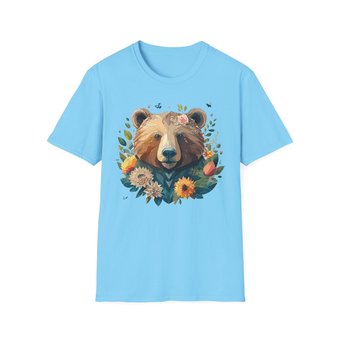 Bear T Shirt Unisex Teddy Bear Tee Gildan Softstyle 64000 100 Percent Ring Spun Cotton