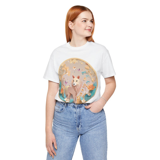 Medallion Graphic Unisex 100 Cotton Vintage Animal Medal Artwork Tee 7
