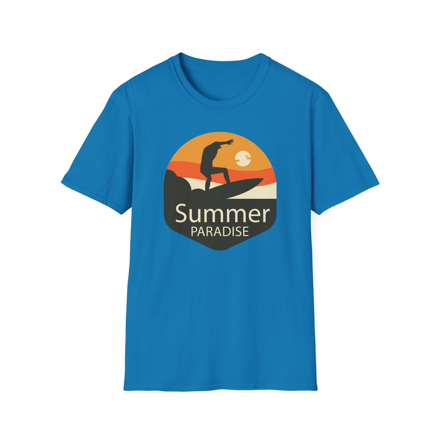 Summer T-Shirt, Summer Design Shirts, Art Tee Shirt with Summer Design - 4