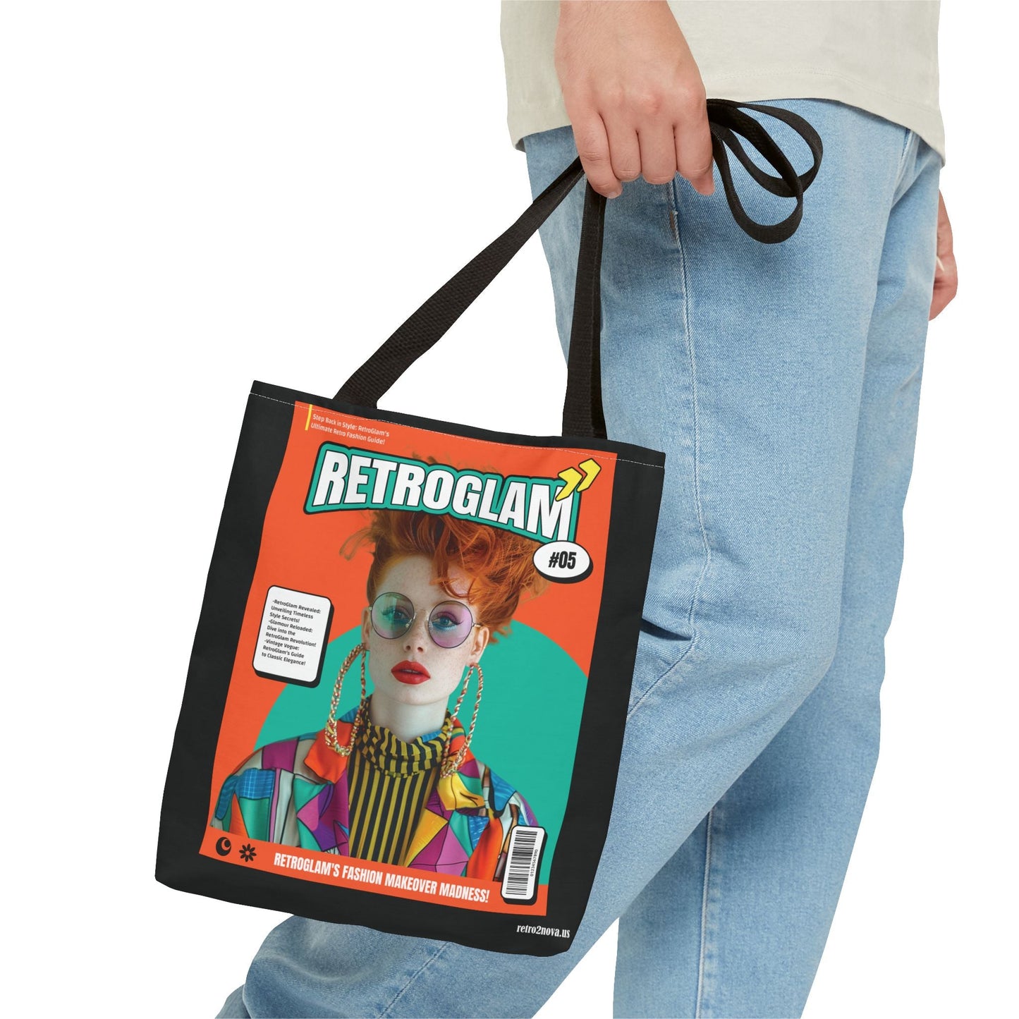 Canvas Tote Bag Magazine Cover By Retro2Nova Durable Everyday Carry Bag Vintage Inspired Design