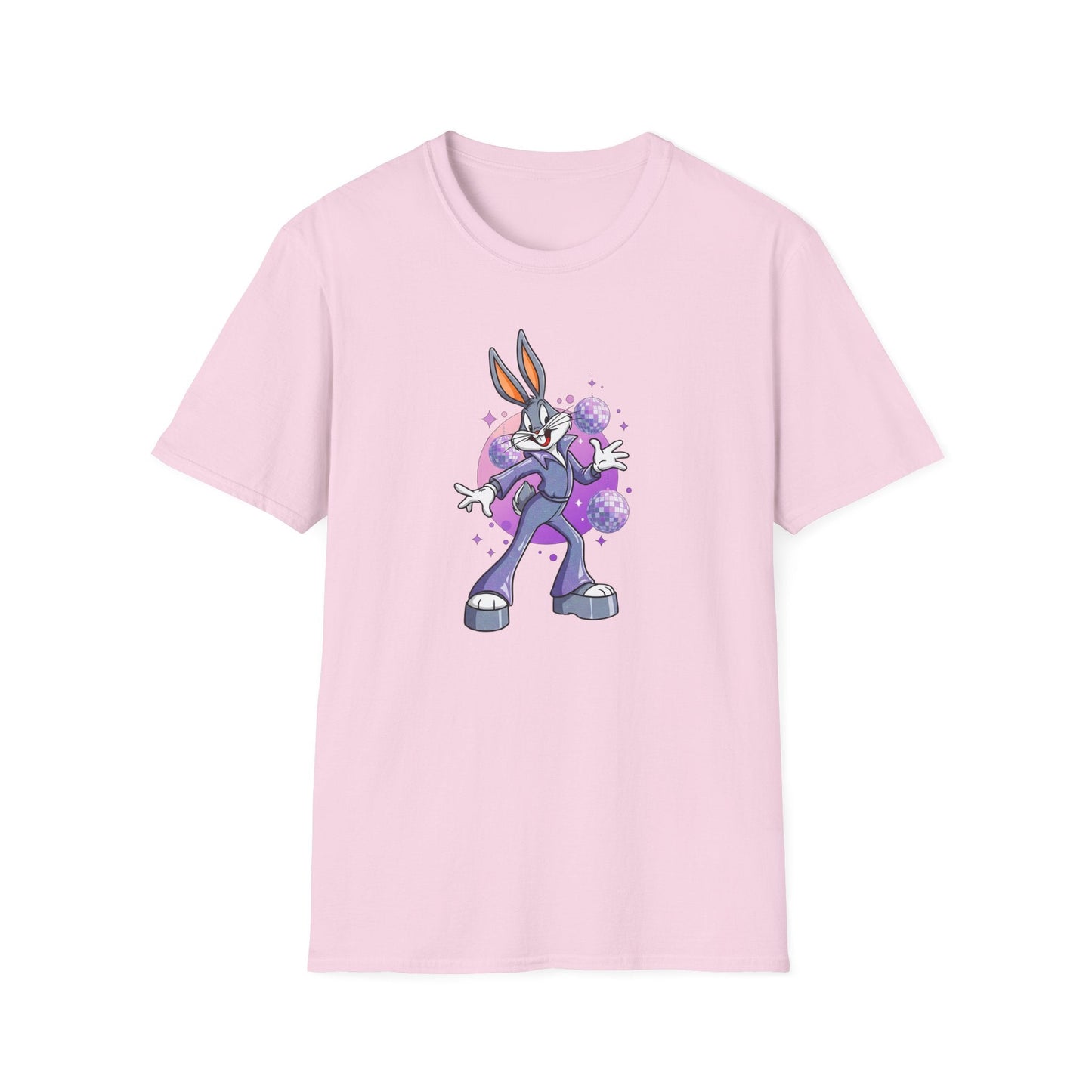 Bugs Bunny Unisex T Shirt Cartoon Animation Tee Gildan Softstyle 64000 Cotton Tee