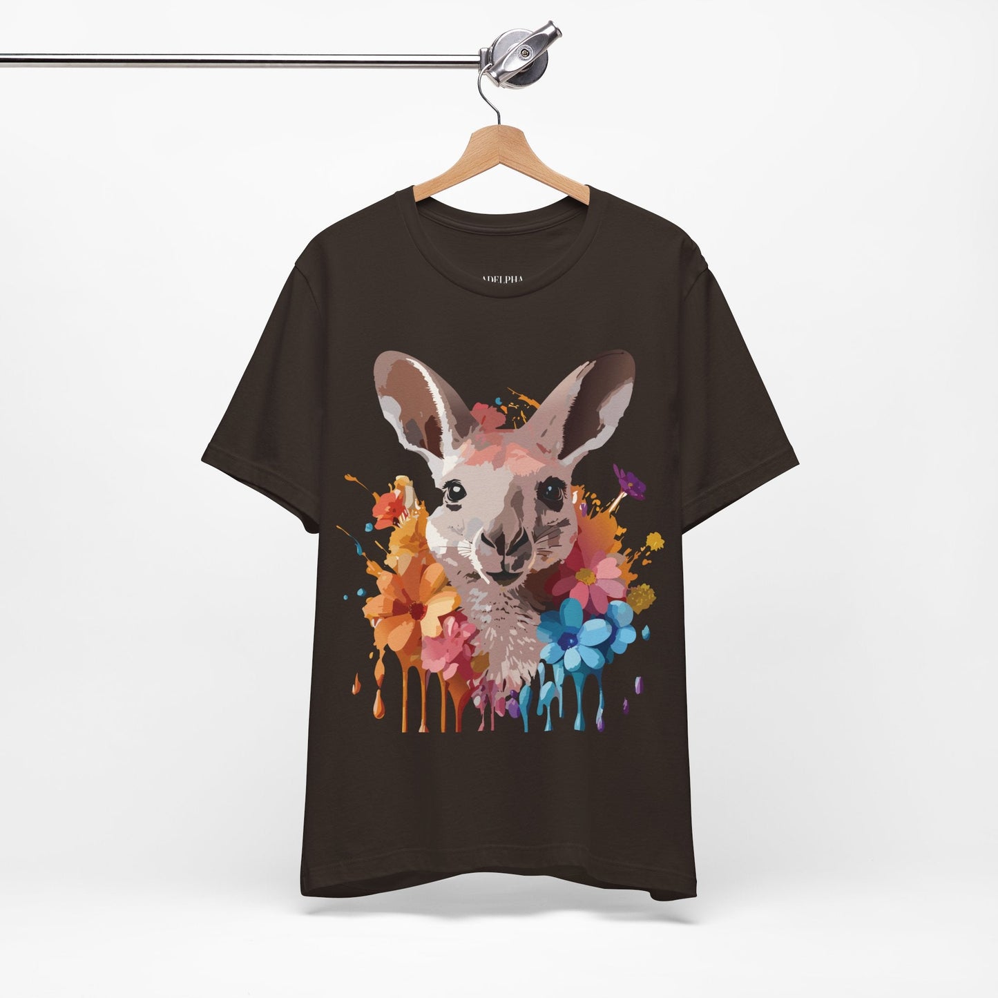 Kangaroo Graphic T Shirt Unisex Adelpha Art Design Vintage Inspired Tee With Original Artwork