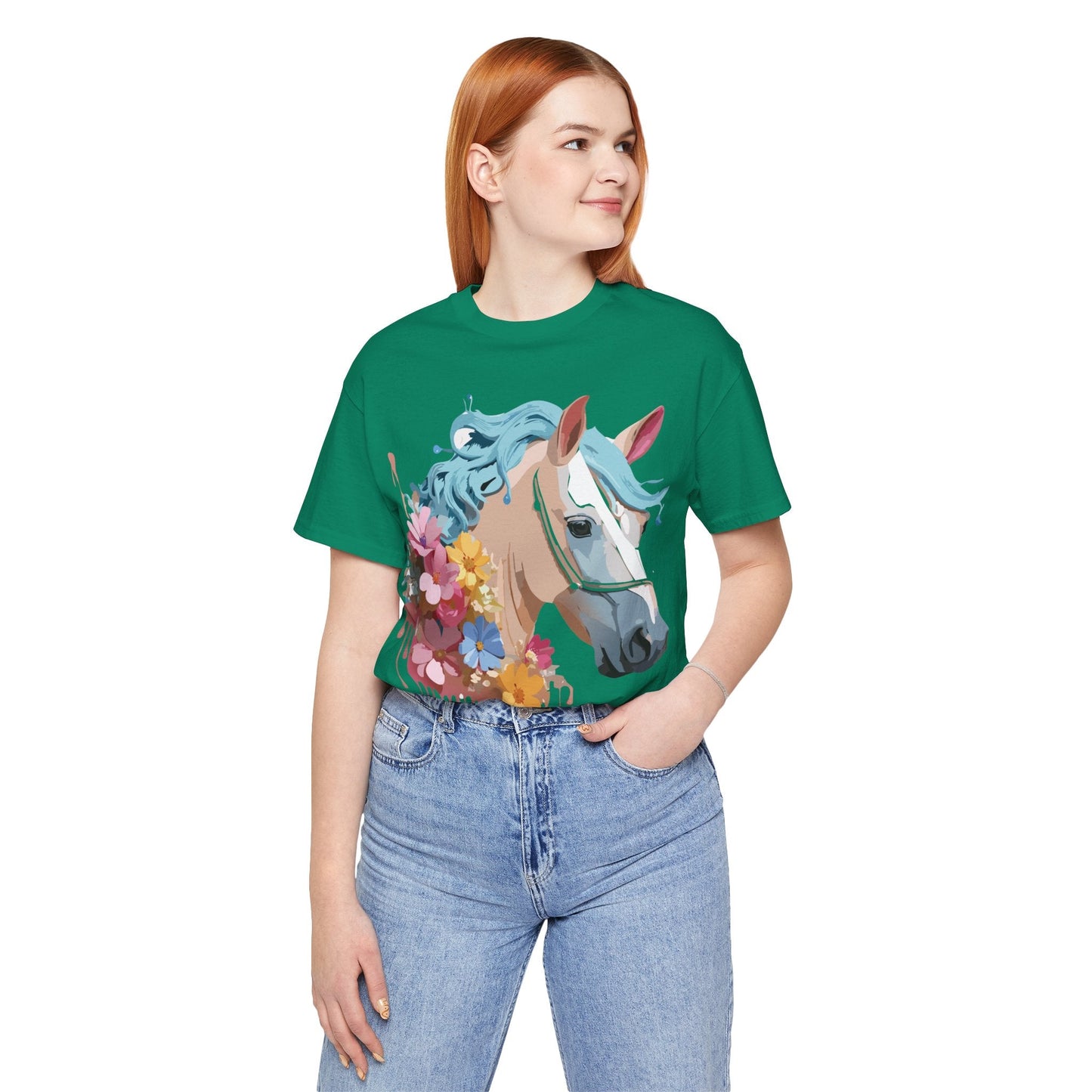 Unisex Horse Graphic Tee From Adelpha Vintage Inspired Art Shirt Short Sleeve Jersey