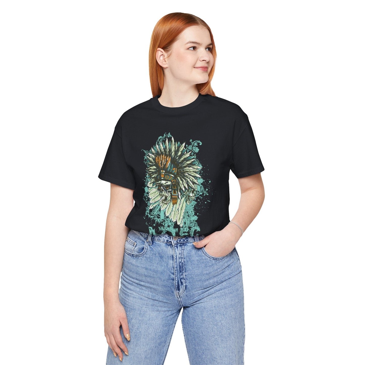 Skull Graphic Design Unisex Cotton Tee Shirt Art-14