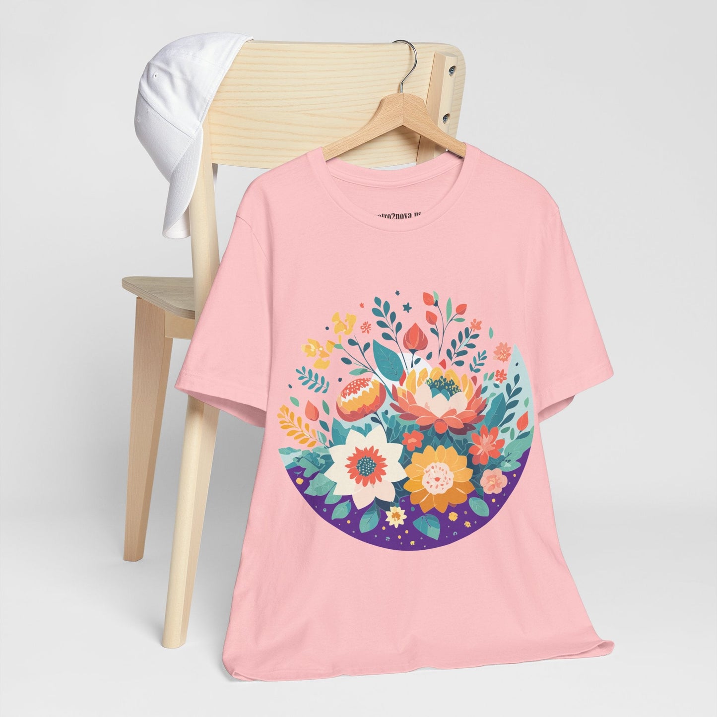 Flowers Shirt Floral Shirt Unisex Jersey Short Sleeve Tee Breathable Fabric Free Shipping