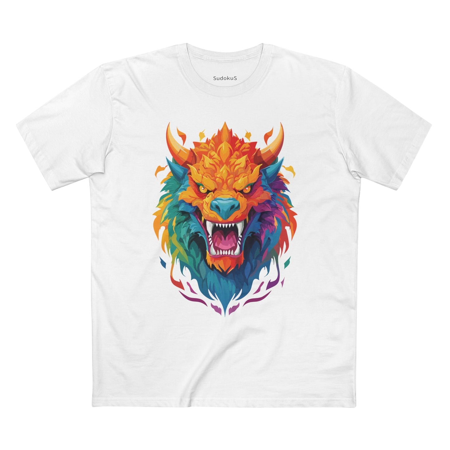 Cartoon Monsters Graphic Unisex 100 Cotton Staple Tee 14