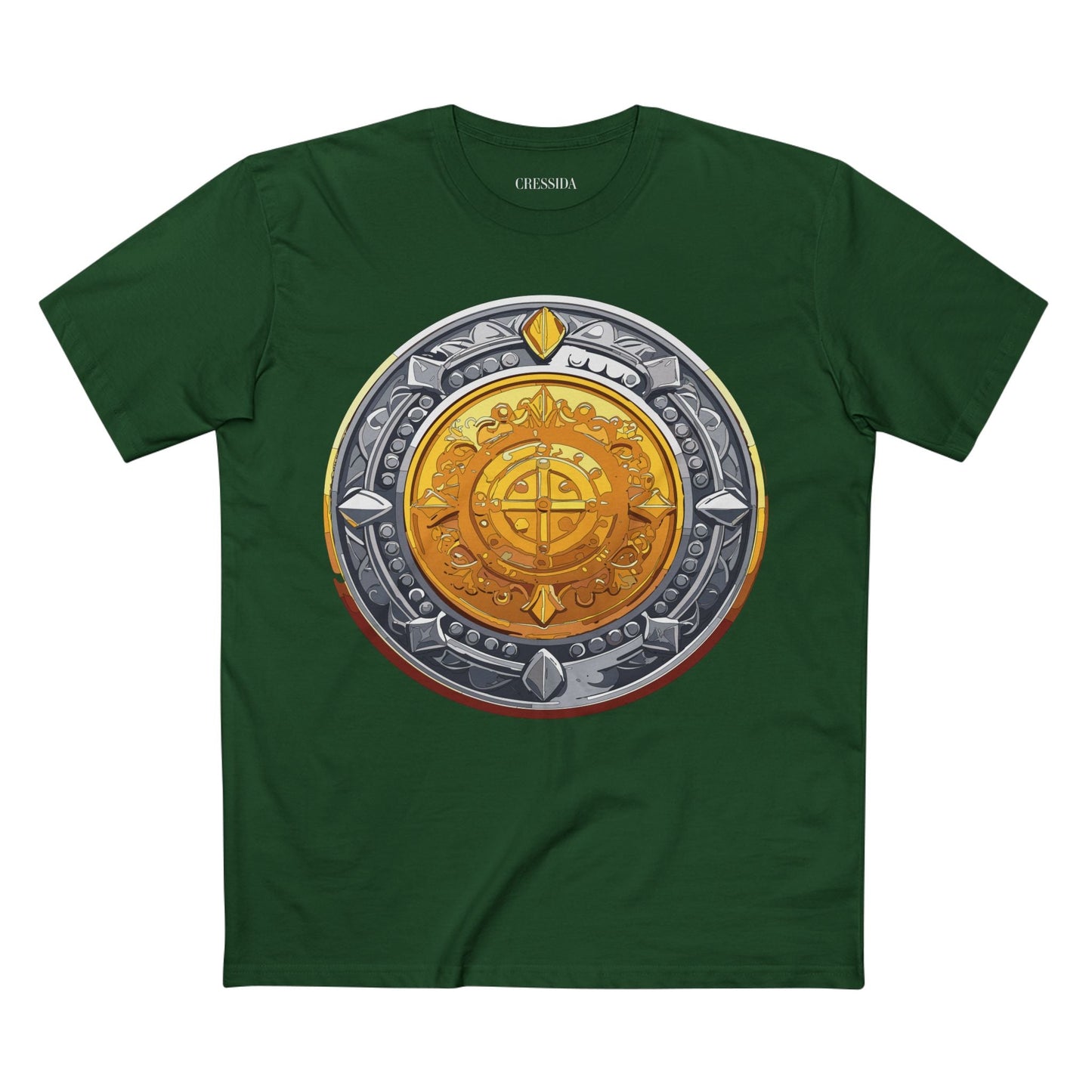 Antique Gold Coin Graphic Design T-Shirt Unisex 100 Cotton With Golden Print Artwork Tee 4