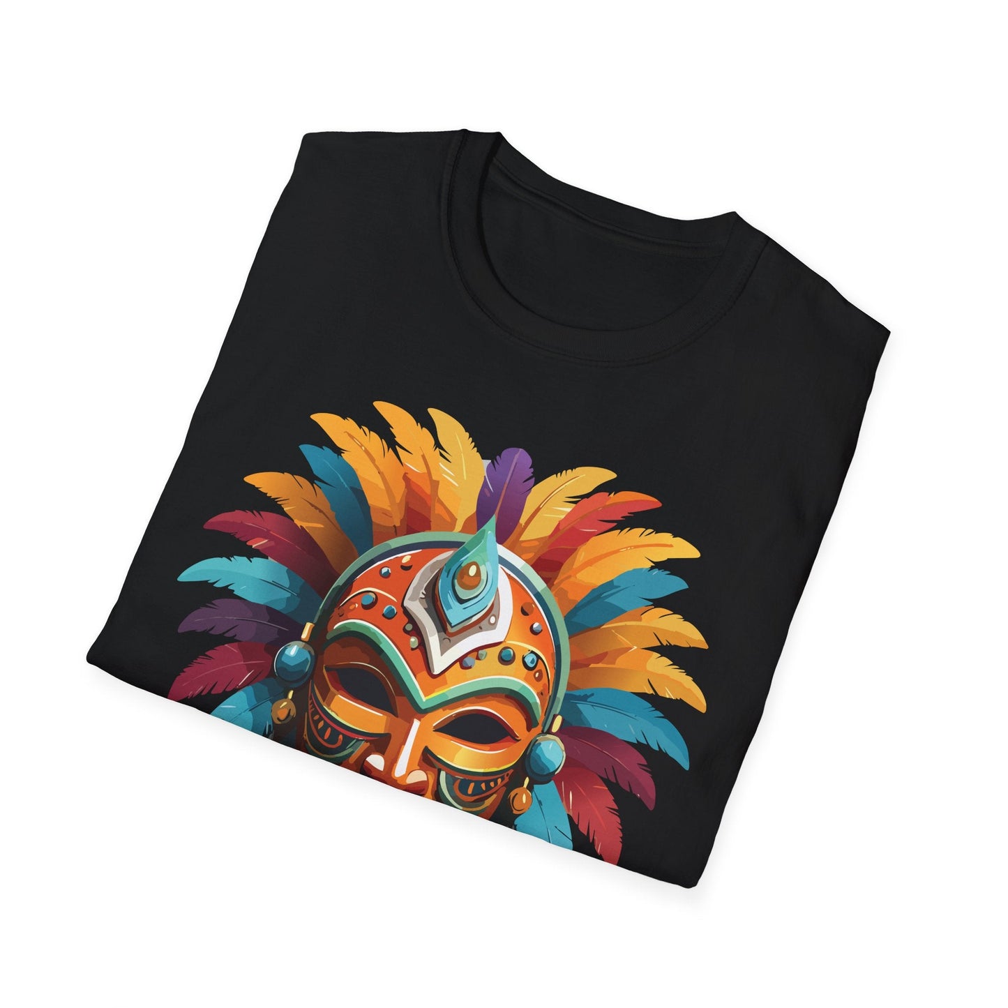 Mask Tee Shirt Unisex Softstyle 100 Percent Ring Spun Cotton Masquerade Tees For Comfort