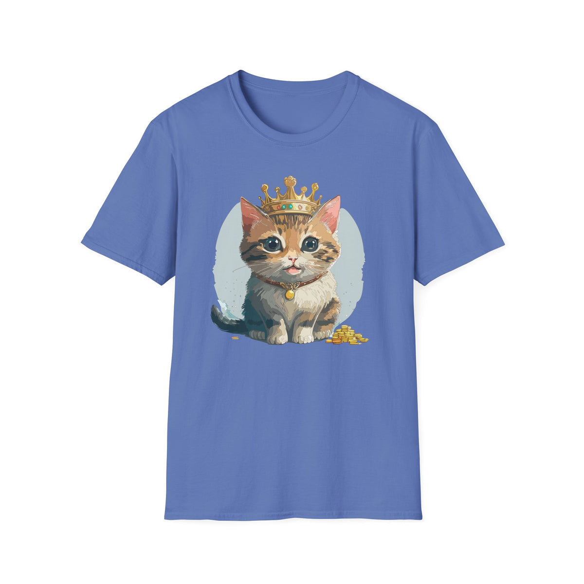 Queen Cat crown kitten shirt | Cat Illustration T-Shirt