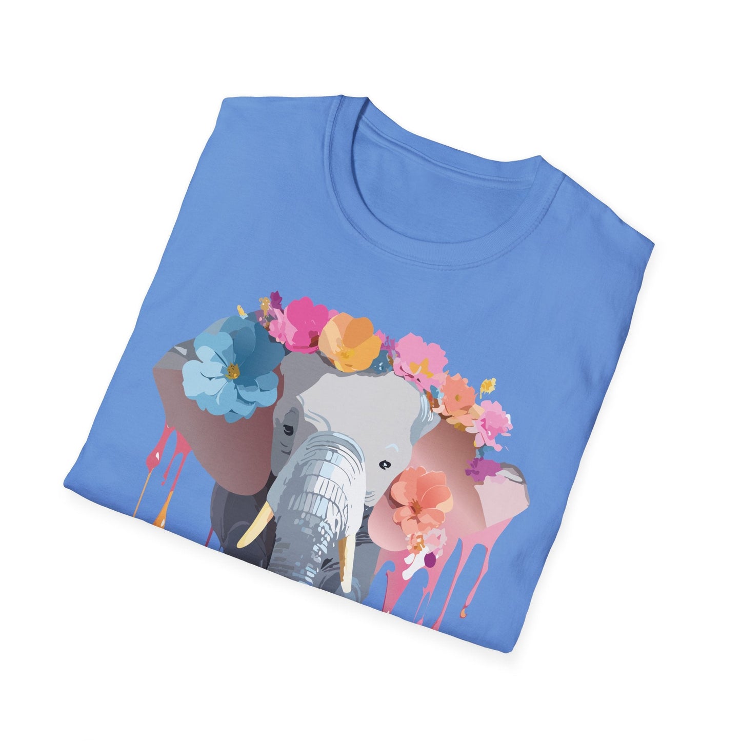 Elephant T Shirt Unisex Softstyle Gildan 64000 Elephant On T Shirt Animation Animals Tee