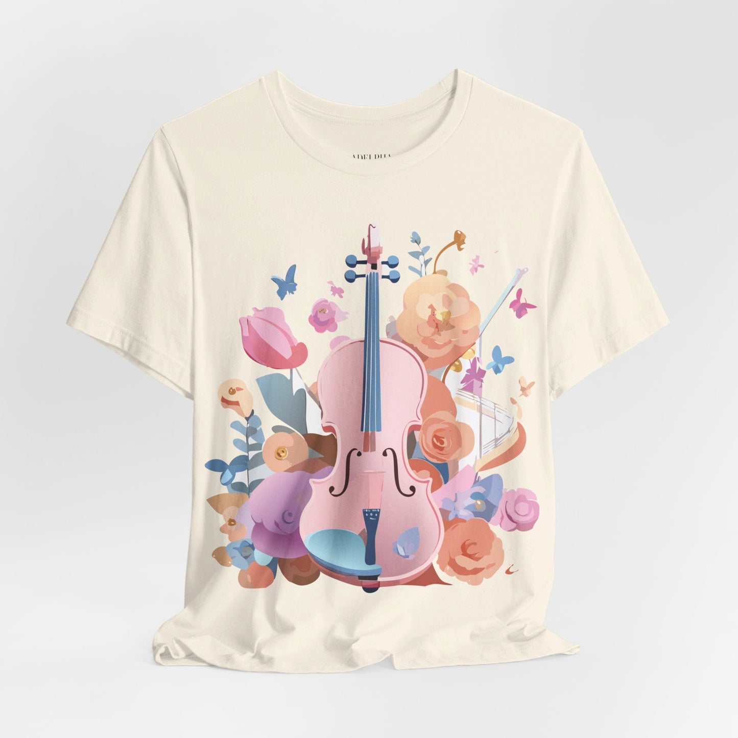 Adelpha Graphic Tee Unisex Short Sleeve Art Design Vintage Inspired Music T Shirt