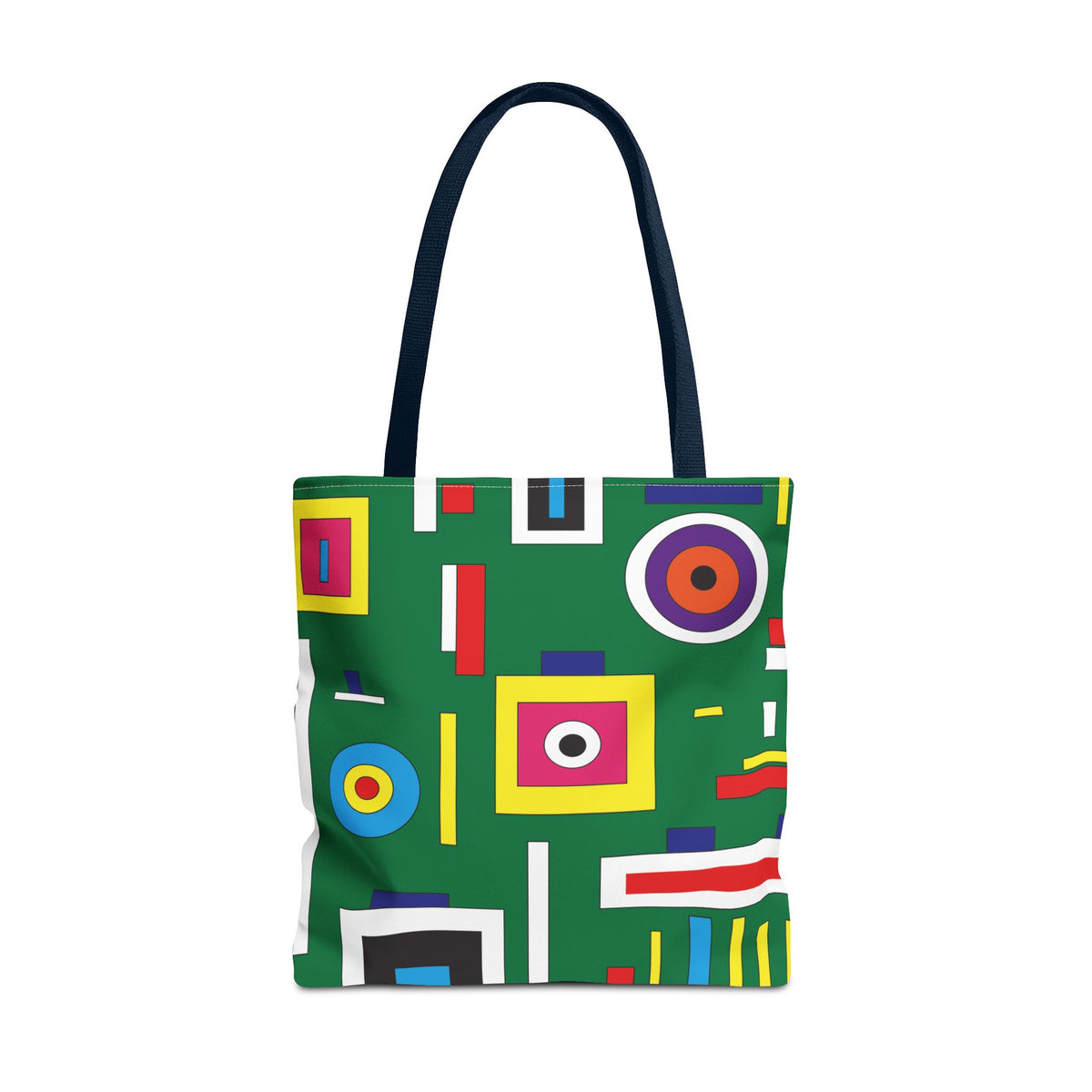 Bolsa de lona con estampados abstractos 