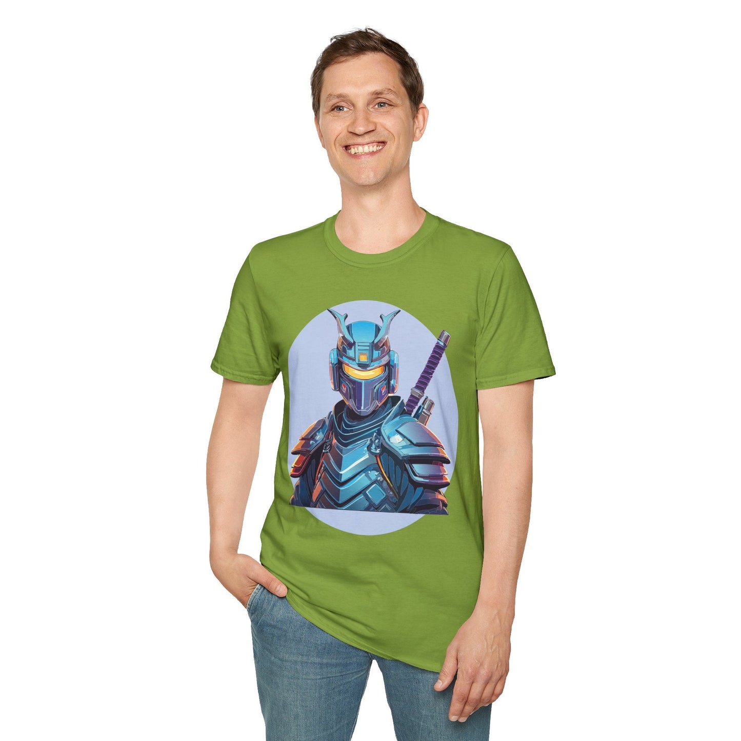 Samurai Shirt Unisex Softstyle Tee 64000 Gildan 100 Percent Ring Spun Cotton Comfort Fit