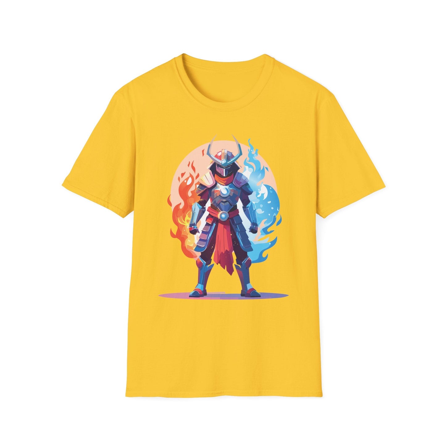 Samurai Shirt Unisex Gildan Softstyle 64000 Tee 100 Percent Ring Spun Cotton Comfortable