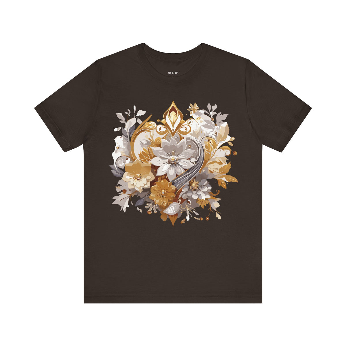 Jewelry Graphic Unisex Cotton Bella+Canvas Tee with Gemstones Art Design m43