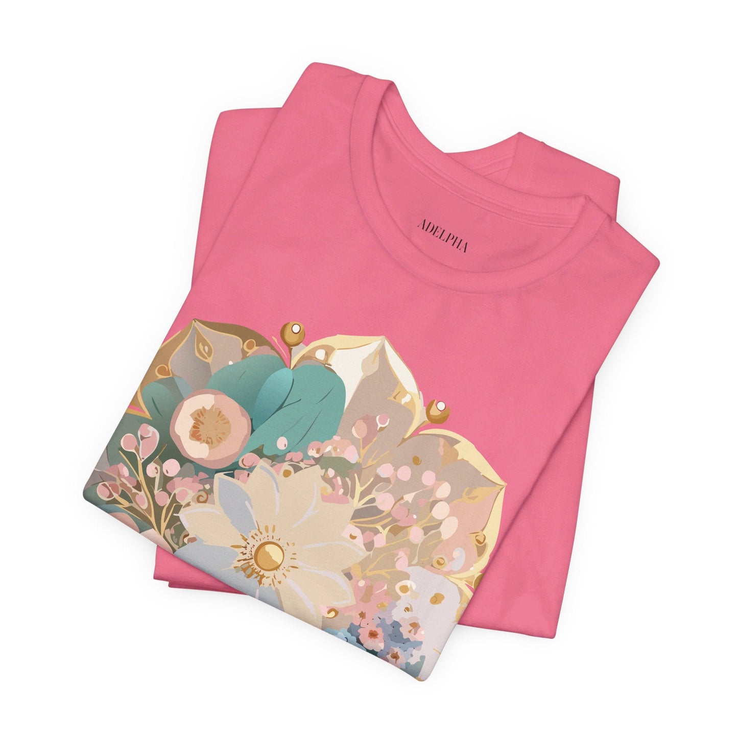 Mandala Graphic Unisex 100 Cotton Vintage Floral Artwork Tee 15