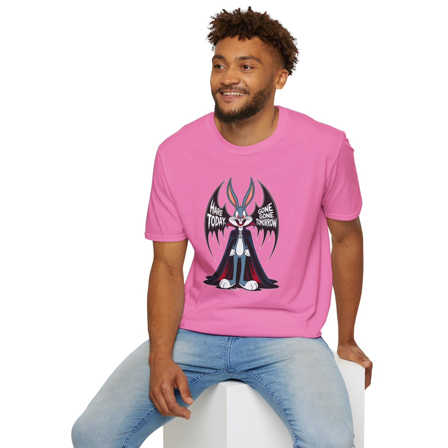 Bugs Bunny T Shirt Cartoon Art Design Unisex Gildan Softstyle 100 Percent Ring Spun Cotton