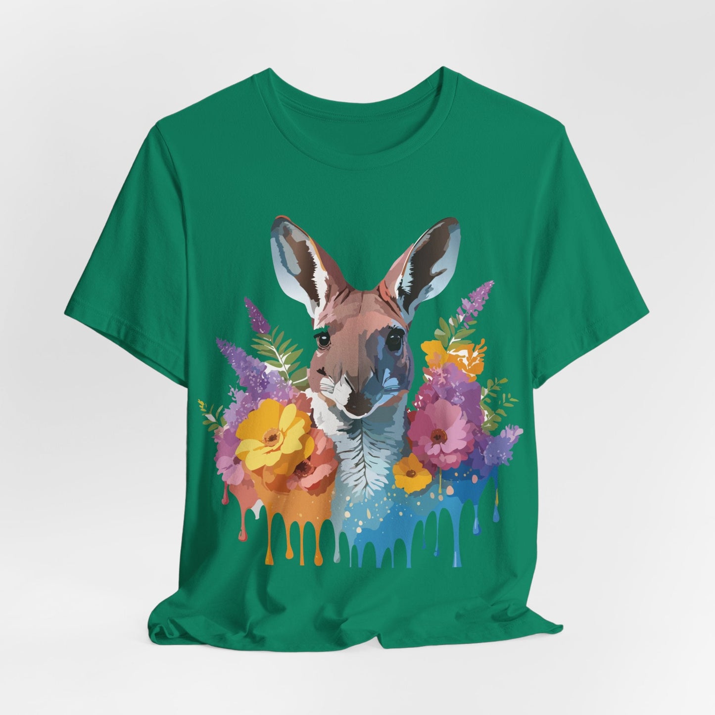Kangaroo Graphic Tee Unisex Jersey Short Sleeve Adelpha Vintage Inspired Artwork Casual Wear