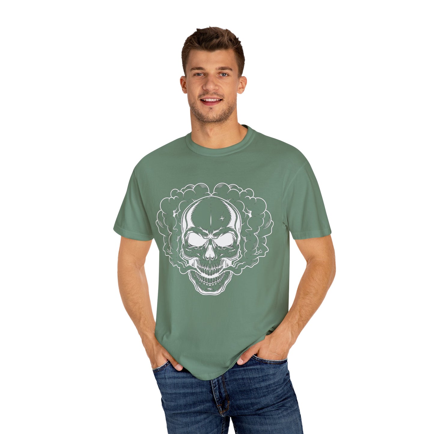 Unisex Cotton Tee Shirt with Skull