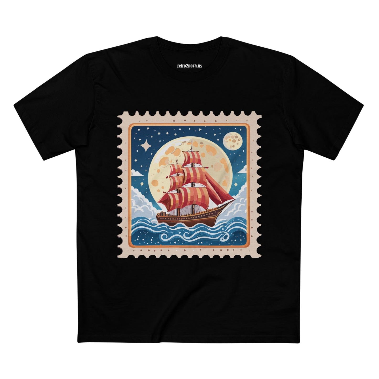 Stamp Shirt Postage Stamp Tee Unisex Premium Cotton Original Art Design By Retro2Nova