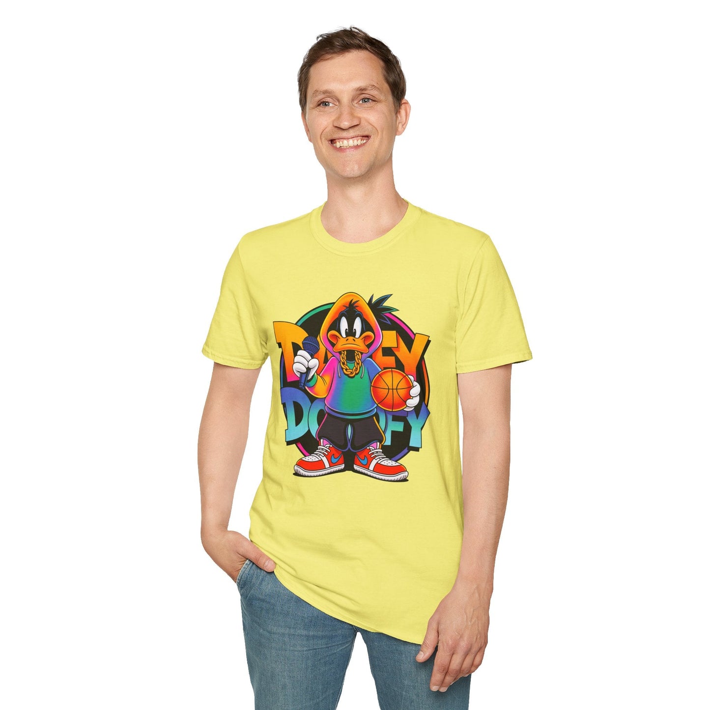 Funny Cartoon Animals T Shirt With Animation Print Unisex Softstyle Graphic Cotton Tee