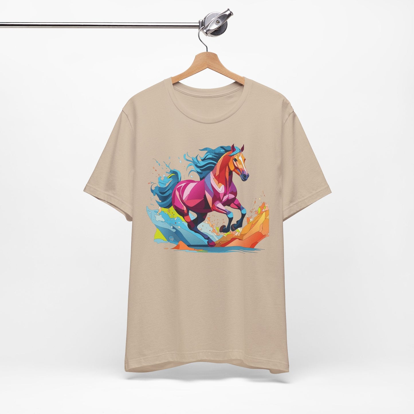 Unisex Animal Tee Shirt With Wild Animals Art Design Short Sleeve Casual Wear Everyday