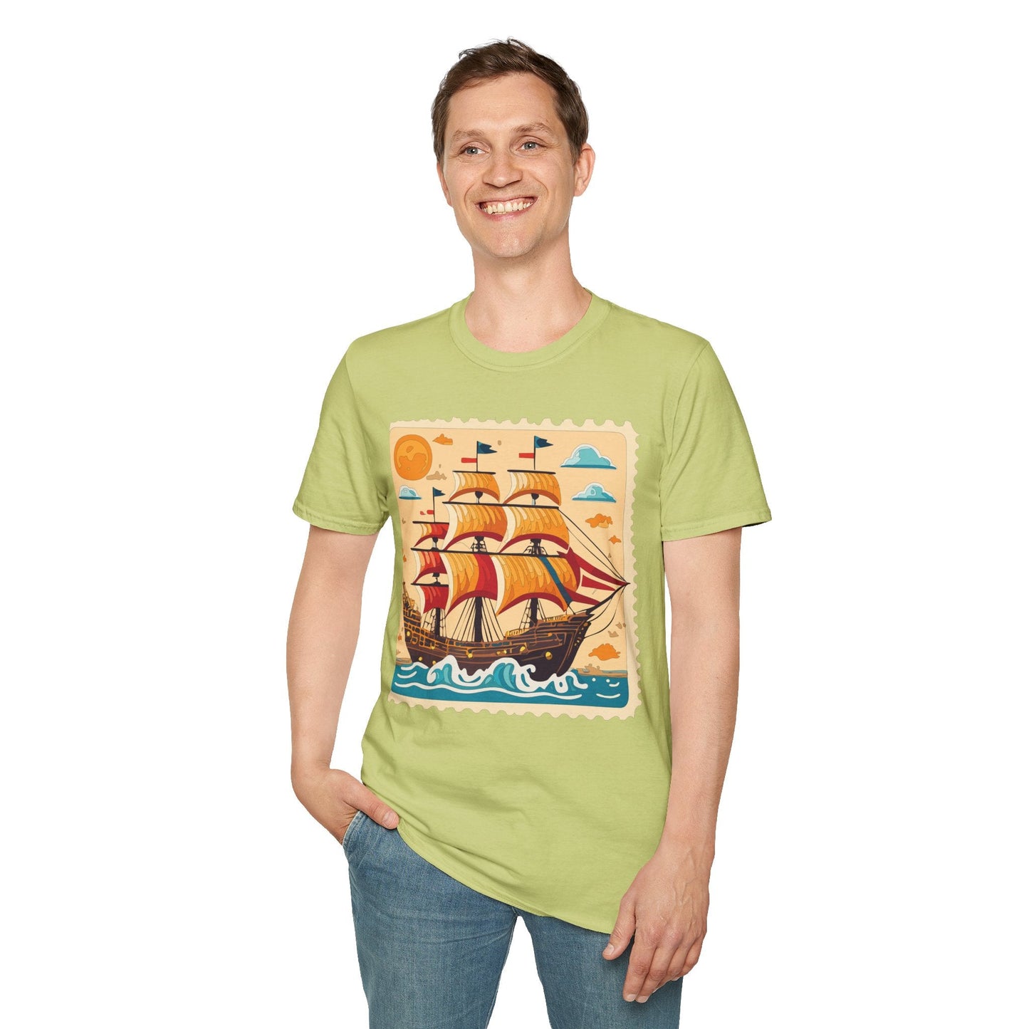 Ship T Shirts Frigate T Shirts Vessel Tee Shirt Unisex Gildan Softstyle 64000 Comfort Fit