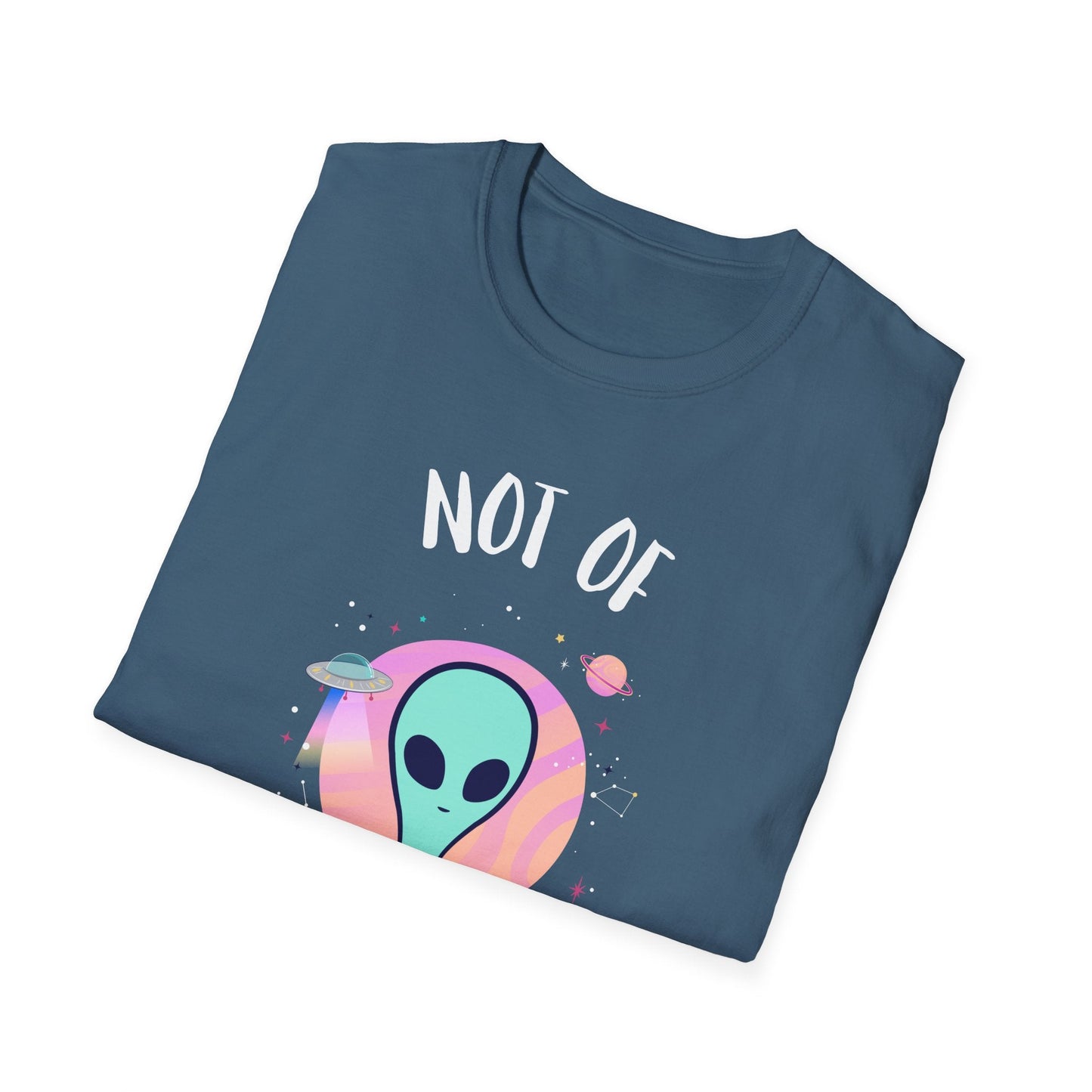Alien Graphic TShirt  Not Of This World Cute Pastel UFO Tee
