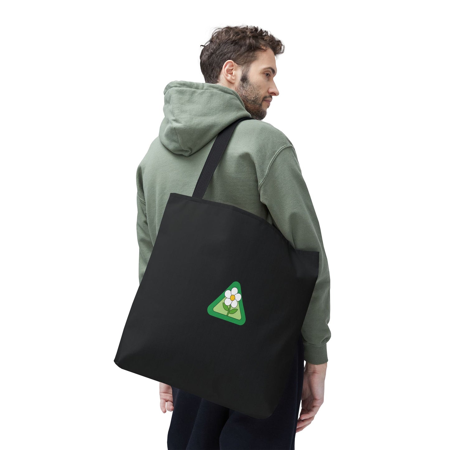 ECO BLACK COLOR CANVAS BAG HIGH-QUALITY 100% SPUN POLYESTER 3 SIZES BAG-E5