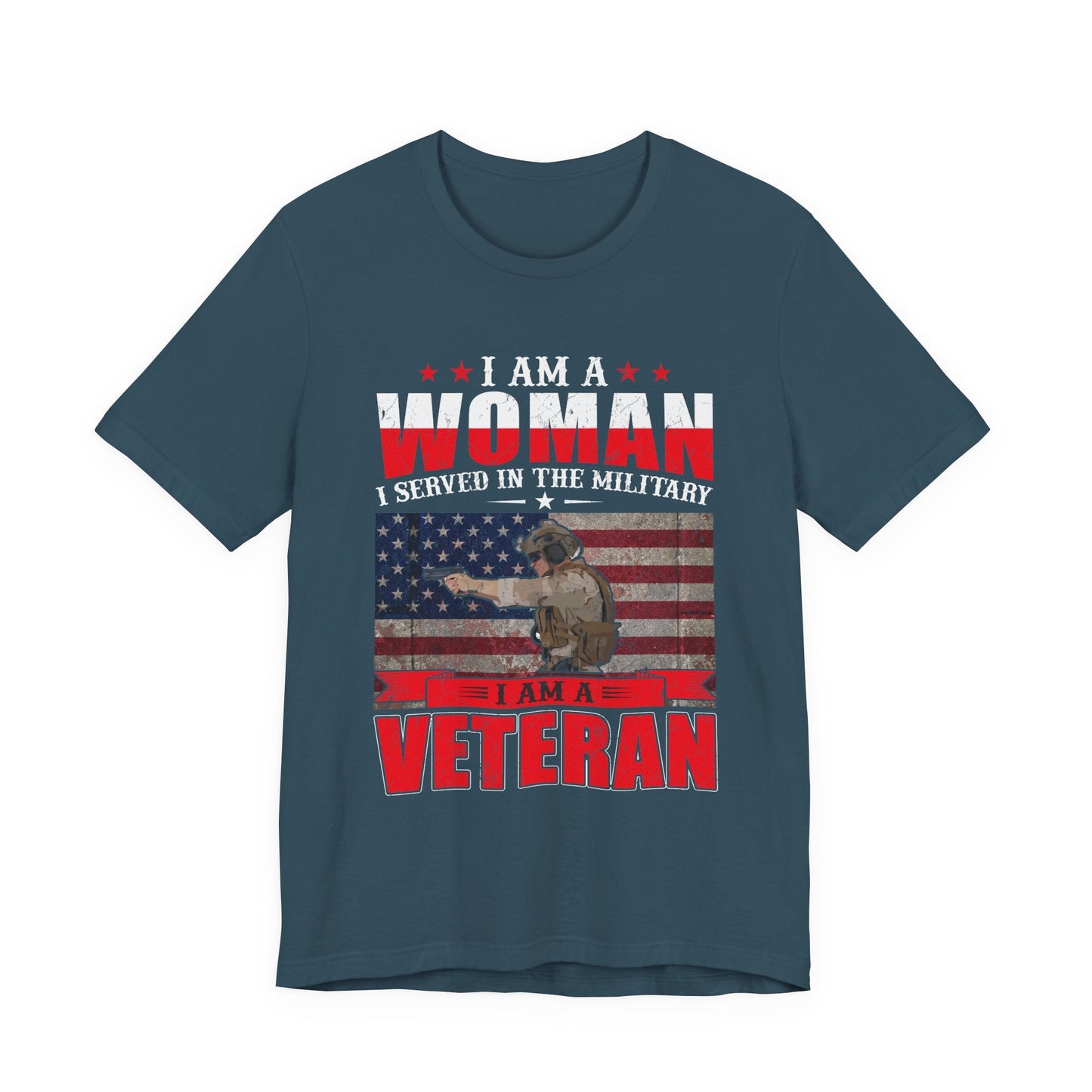 Army Veteran Patriotic Graphic Design Unisex Cotton T-Shirt v27