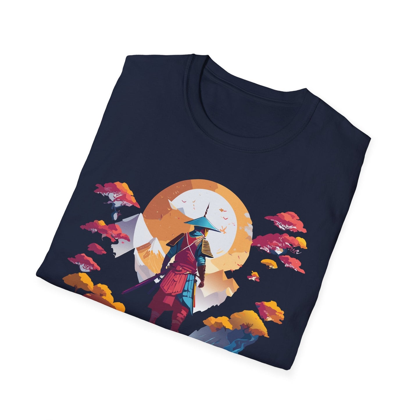 Gildan Softstyle 64000 Samurai T Shirt Unisex Cotton Tee With Samurai Design Relaxed Fit