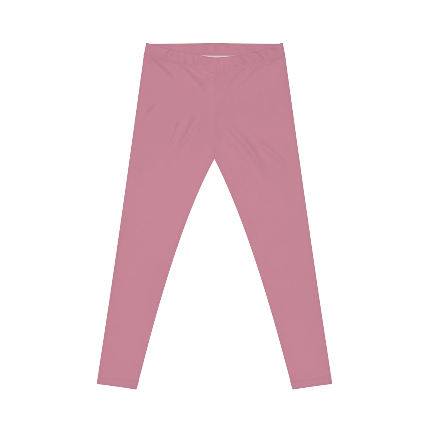Old Rose Color Women's Poly-Span Casual Leggings XS-2XL