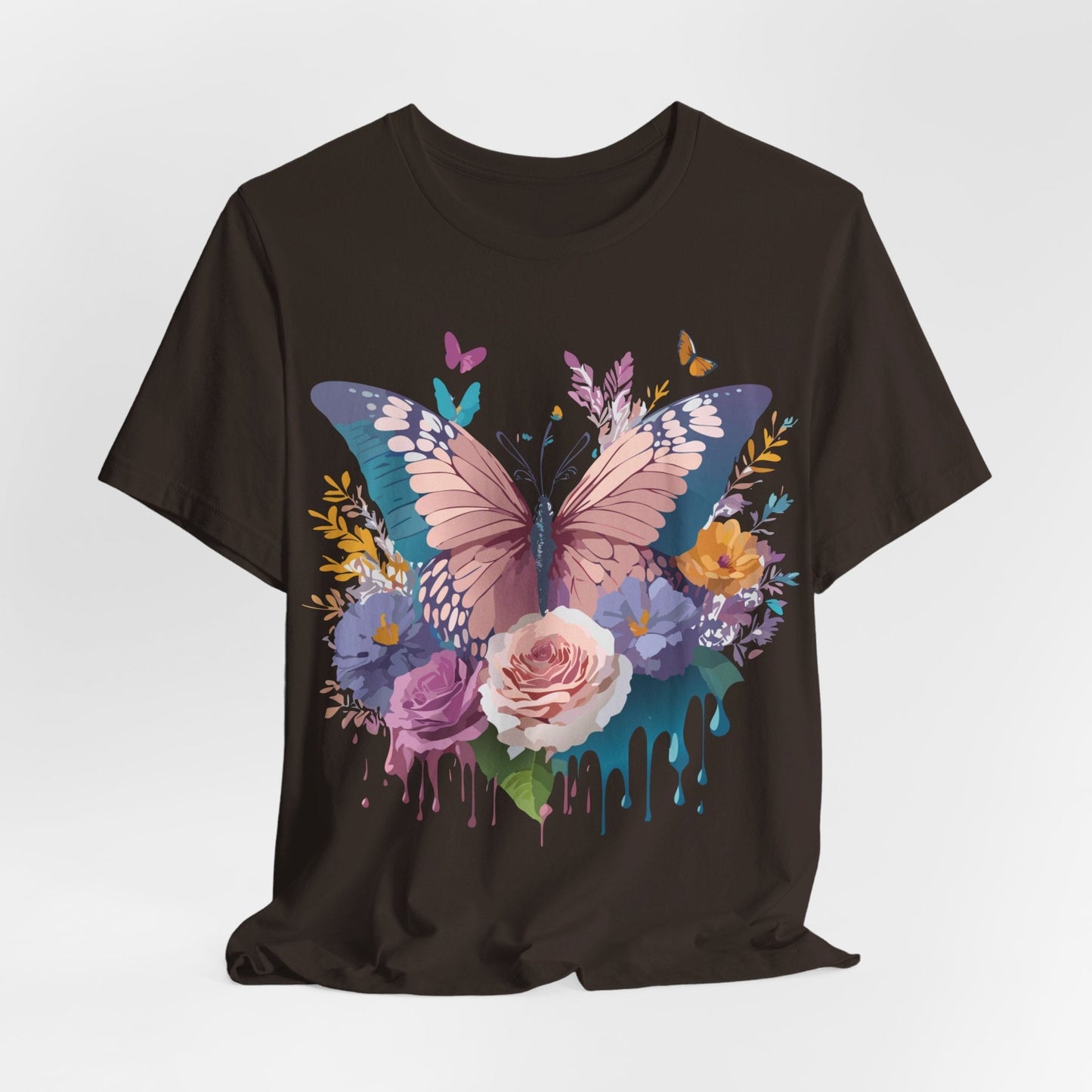 Butterfly Graphic Tee Unisex Short Sleeve From Adelpha Vintage Inspired Artwork