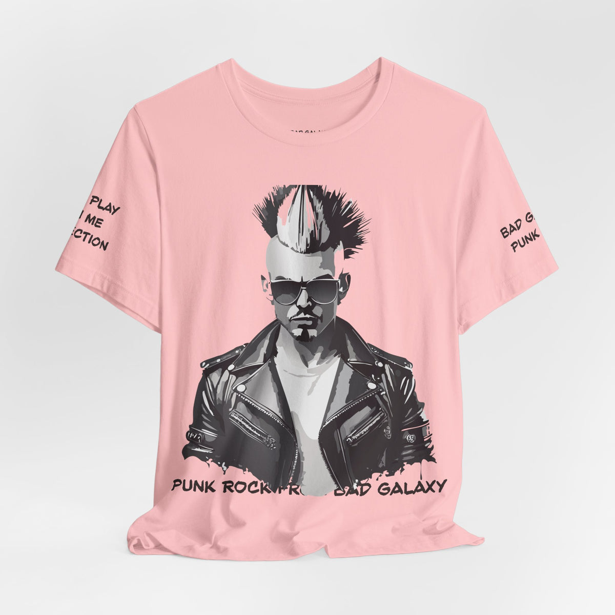 Punk Rock Graphic Unisex Cotton Bella+Canvas Tee with Art Design b34