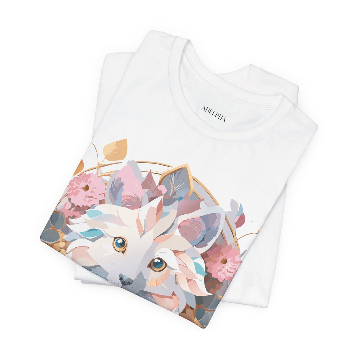 Medallion Graphic Unisex Cotton Bella+Canvas Tee with Art Design d33