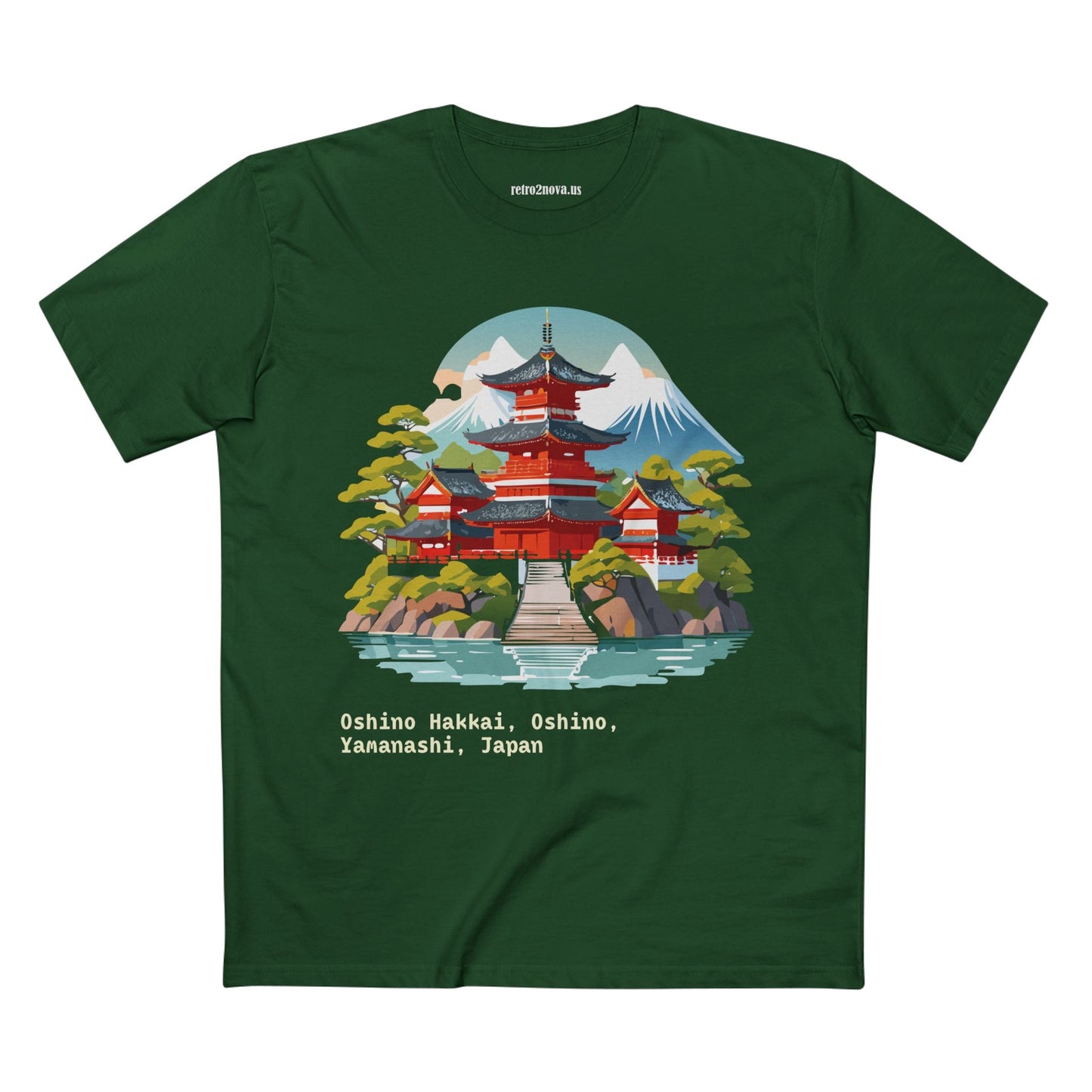 Retro2Nova Unisex Japan Shirt Travel Shirt TT30 Premium Cotton Tee With Original Art Design