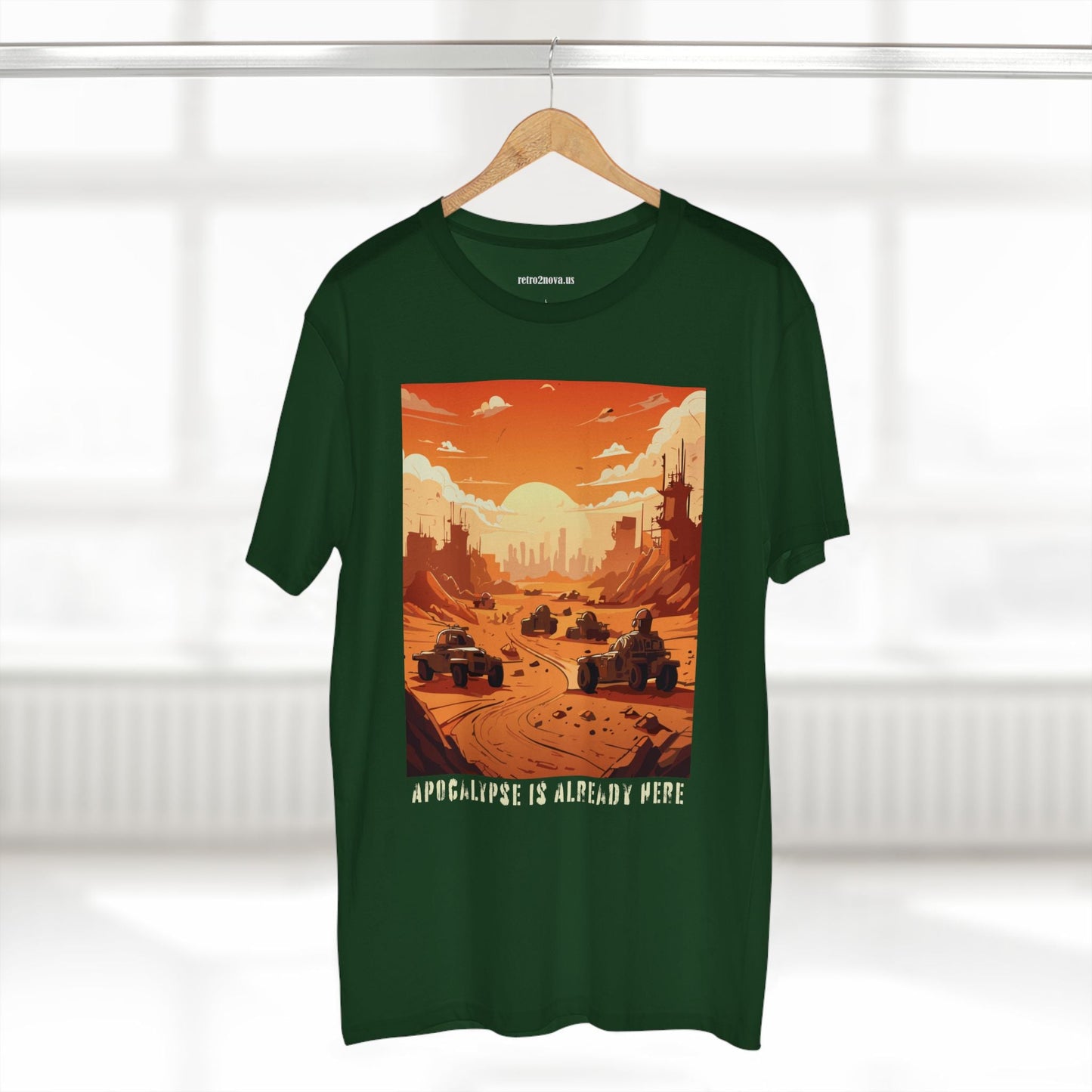 Retro2Nova Cataclysm Doomsday Unisex Premium Cotton Tee With Original Art Design