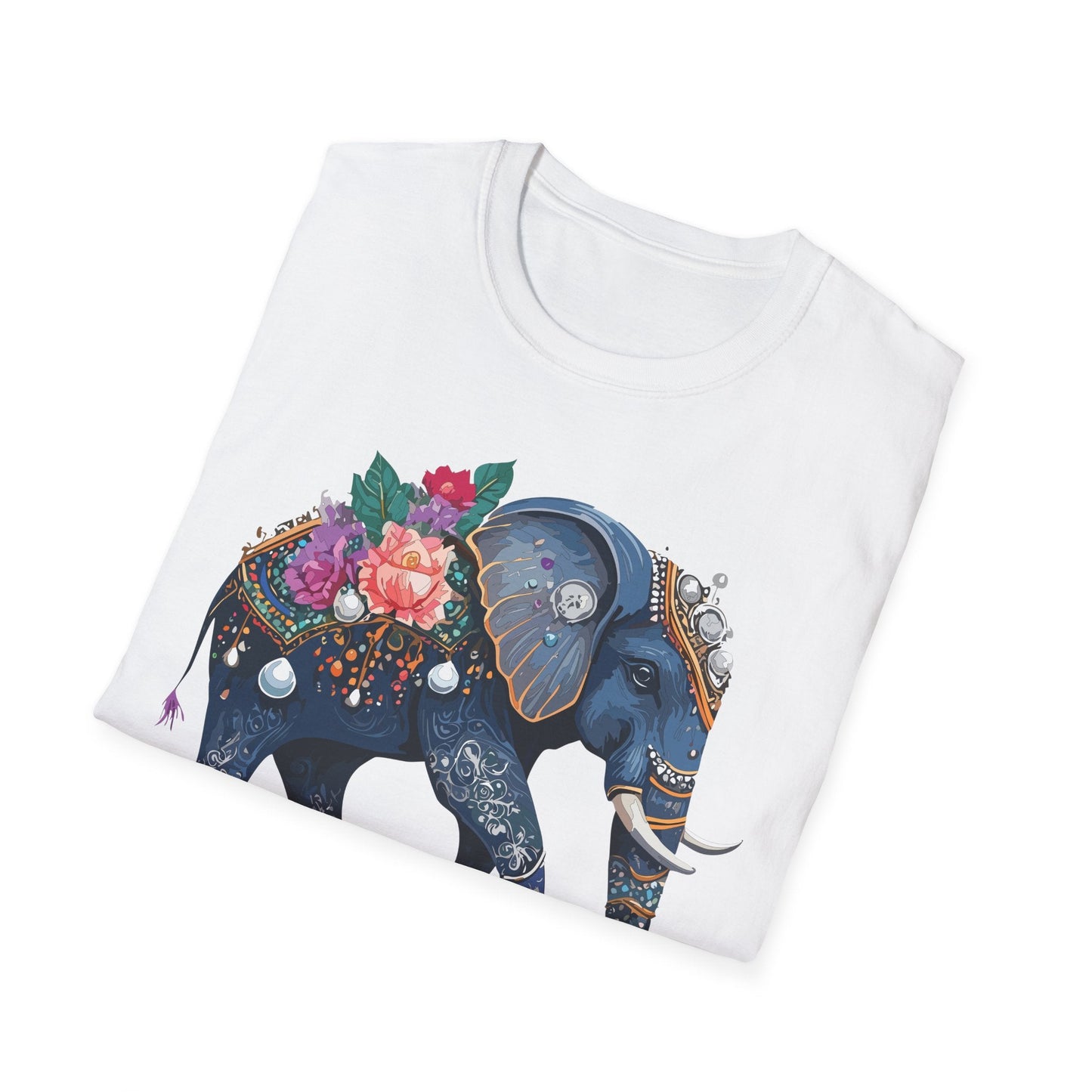 Elephant T Shirt Unisex Softstyle Tee Gildan 64000 100 Percent Cotton Comfort Everyday