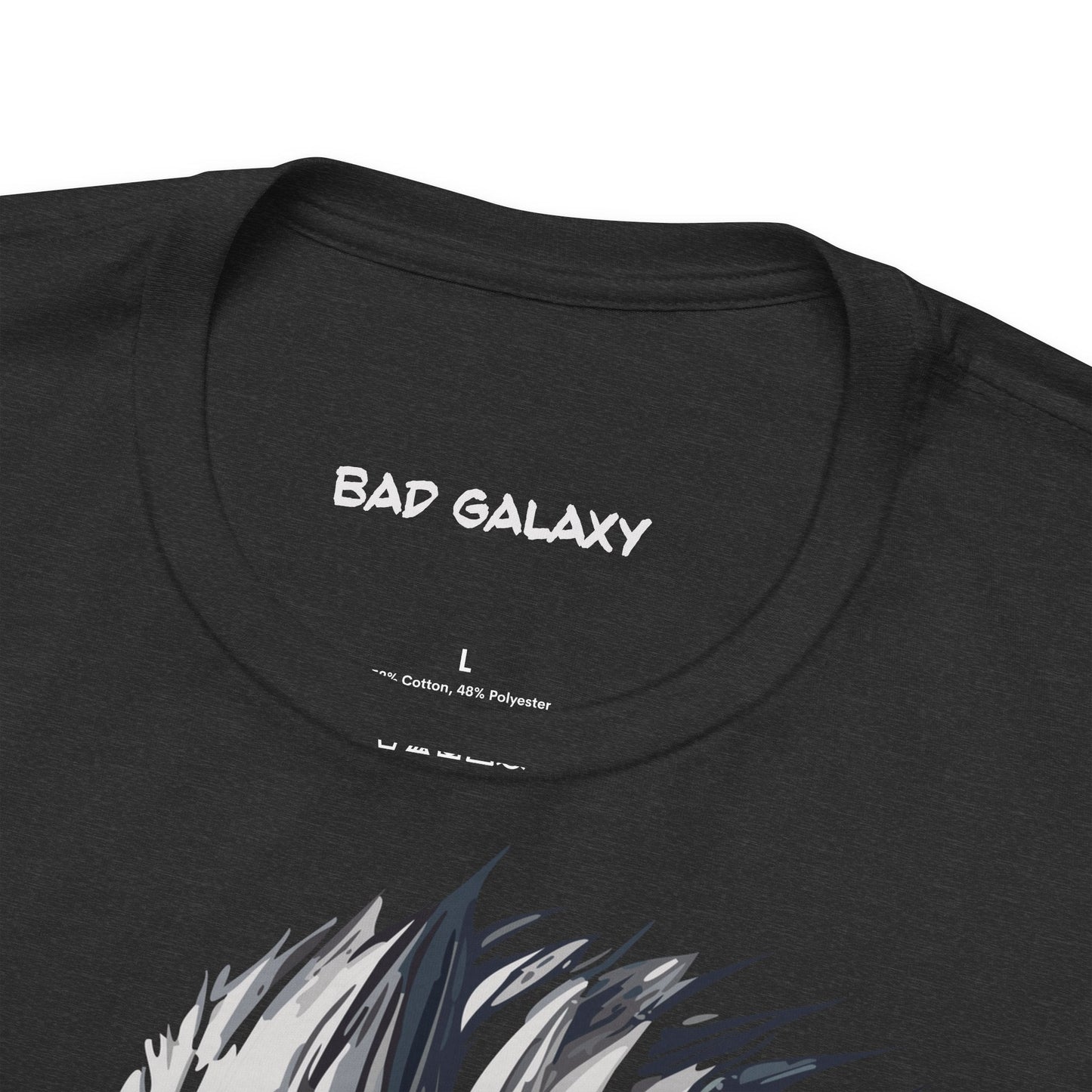 Punk Rock Tee Shirt 100 Percent Cotton Made To Order From Bad Galaxy Eco Friendly Inks USA