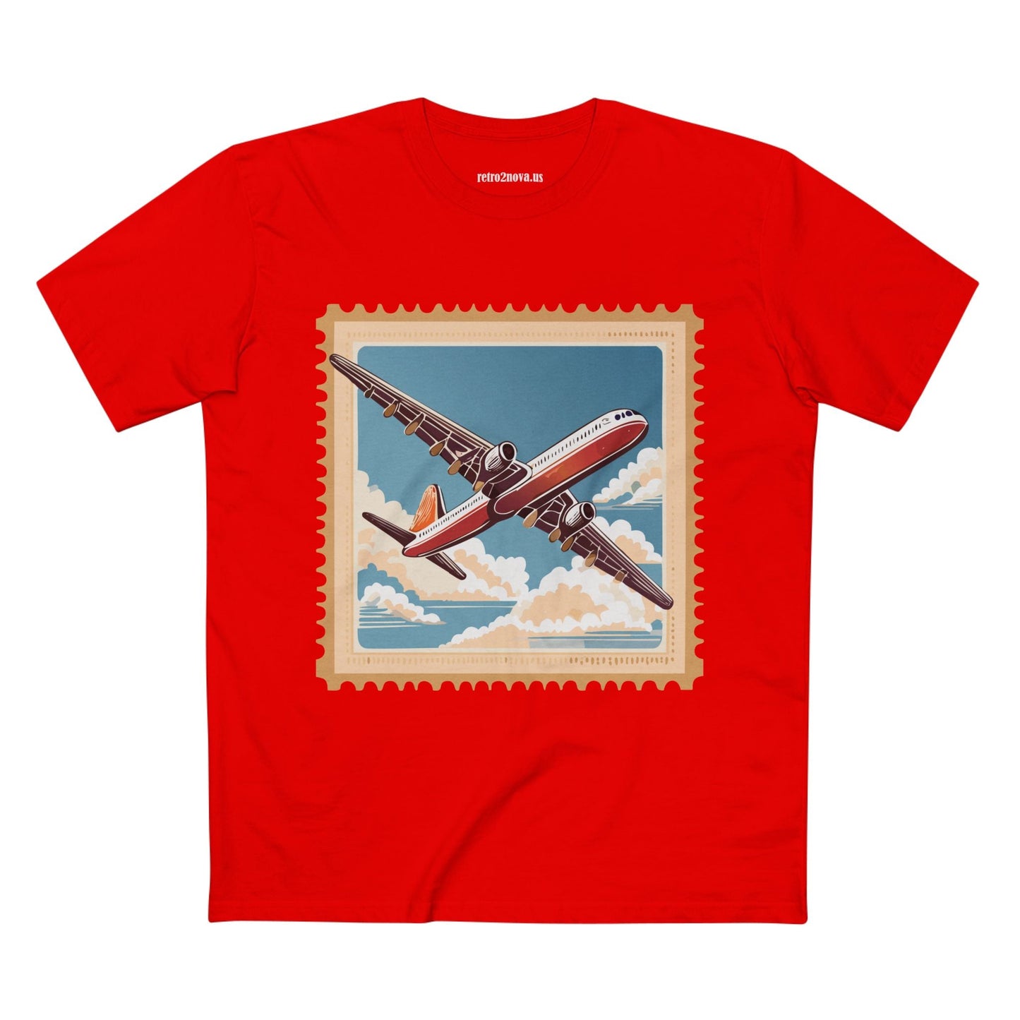 Postage Stamp Shirt Unisex Premium Cotton Tee With Original Art Design From Retro2Nova PS38