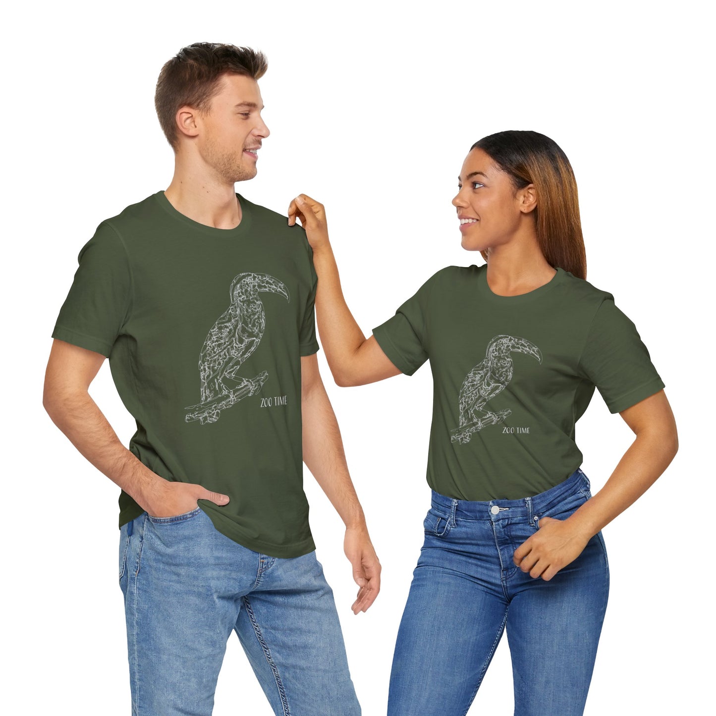 Unisex Tee Shirt with animals Print