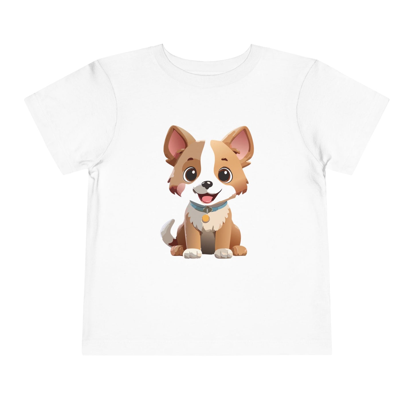 Bonita camiseta de manga corta para niños pequeños con diseño de cachorro: regalo adorable para amantes de las mascotas (2 a 5 años)