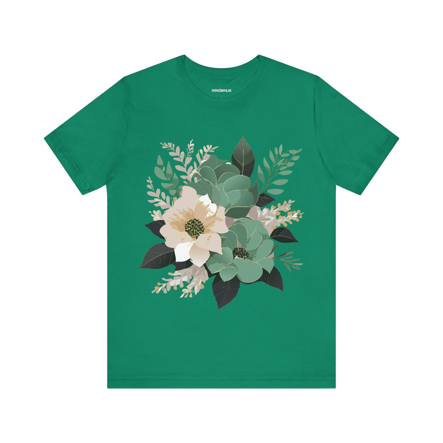 Flowers Shirt Floral Shirt Unisex Jersey Short Sleeve Tee From Flowers Collection Retro2Nova