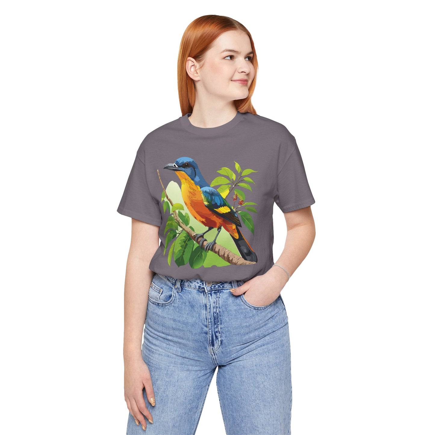 Unisex Animal Design Tee Shirt With Wildlife Graphics For Casual Everyday Wear And Comfort