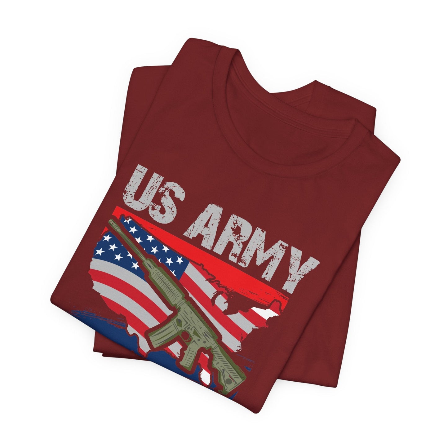 Army Veteran Patriotic Graphic Design Unisex Cotton T-Shirt v21